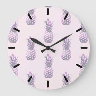 Grande Horloge Ronde Pigeon Lilac