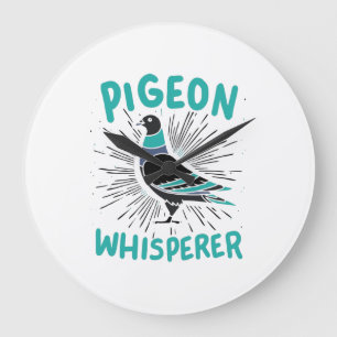Grande Horloge Ronde Pigeon Whisperer