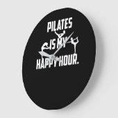 Grande Horloge Ronde Pilates est mon happy hour (Angle)