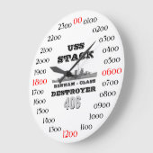 Grande Horloge Ronde Pile d'USS (DD-406) (Angle)