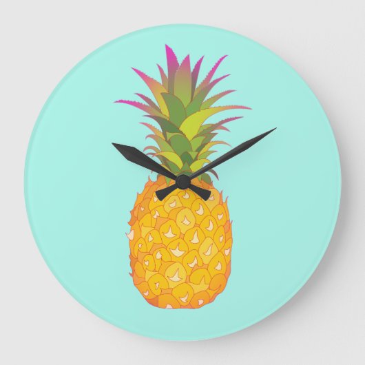 Grande Horloge Ronde Pineapple Wall Clock (Recto)