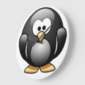 Grande Horloge Ronde Pingouin Clock (Angle)