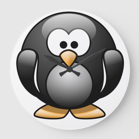 Grande Horloge Ronde Pingouin Clock (Recto)