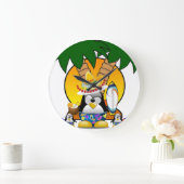 Grande Horloge Ronde Pingouin Clock (Maison)
