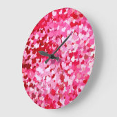 Grande Horloge Ronde Pink Confeti (Angle)