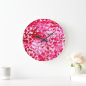 Grande Horloge Ronde Pink Confeti (Maison)