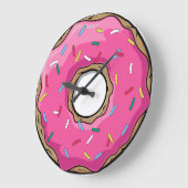 Grande Horloge Ronde Pink Donut (Angle)