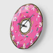 Grande Horloge Ronde Pink Donut (Angle)