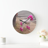 Grande Horloge Ronde Pink Poodle (Maison)