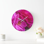 Grande Horloge Ronde Pink Roses (Maison)