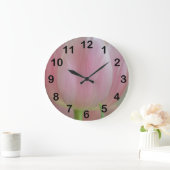Grande Horloge Ronde Pink tulip flower (Maison)