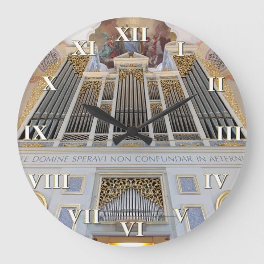 Grande Horloge Ronde Pipe organ square clock with roman numerque (Recto)