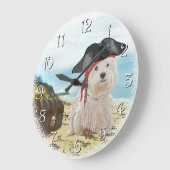 Grande Horloge Ronde Pirate Westie (Angle)