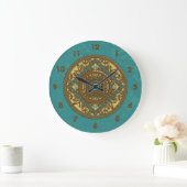 Grande Horloge Ronde Pisces Mandala Clock (Maison)