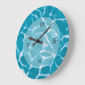 Grande Horloge Ronde Piscine de water reflection (Angle)