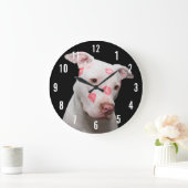 Grande Horloge Ronde Pitbull Kisses (Maison)