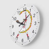 Grande Horloge Ronde Pitcher de softball féminin (Angle)