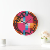 Grande Horloge Ronde PIXELAT chained numbers by masanser (Maison)