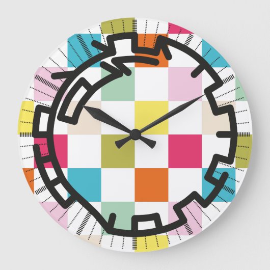 Grande Horloge Ronde PIXELAT chained numbers by masanser (Recto)