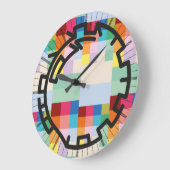 Grande Horloge Ronde PIXELAT chained numbers by masanser (Angle)