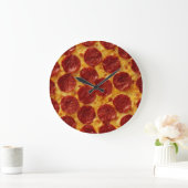 GRANDE HORLOGE RONDE PIZA PEPPERONI PLUS 3 (Maison)