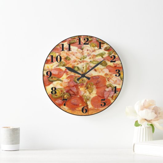 Grande Horloge Ronde Pizza (Maison)