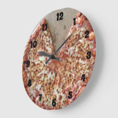 Grande Horloge Ronde Pizza au fromage (Angle)