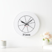 Grande Horloge Ronde Pizza Large Clock (Maison)