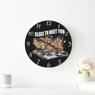 Grande Horloge Ronde Pizza Pals