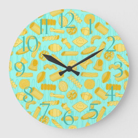 Grande Horloge Ronde Pizza Pasta Shapes (Recto)