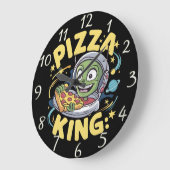 Grande Horloge Ronde Pizza Slice Joy (Angle)