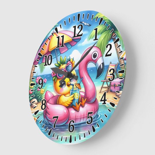 Grande Horloge Ronde Plage (Angle)