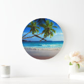 Grande Horloge Ronde Plage du Paradis tropical (Maison)