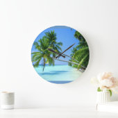 Grande Horloge Ronde Plage Tropical Palm Beach ! (Maison)