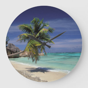 Grande Horloge Ronde Plage Tropicale, Anse Sourse D'Argent, La Digue