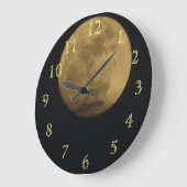 Grande Horloge Ronde Planète blanche (Angle)