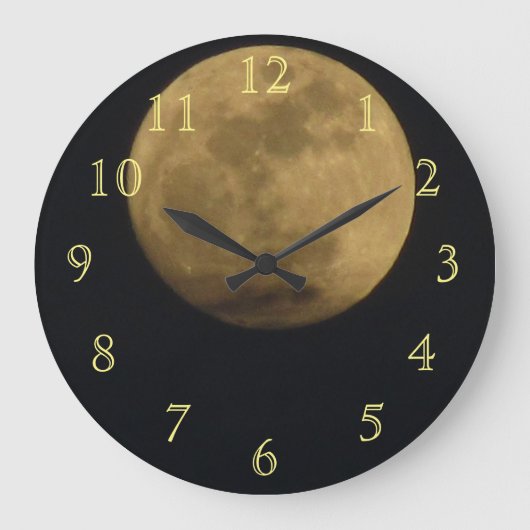 Grande Horloge Ronde Planète blanche (Recto)