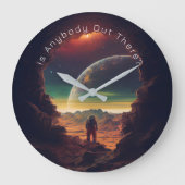Grande Horloge Ronde Planètes spatiales Soleil Astronaute Grotte (Recto)