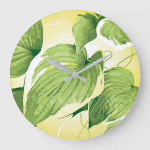 Grande Horloge Ronde Plante de ficus 4