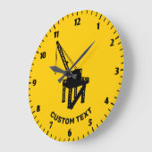 Grande Horloge Ronde Plateforme de construction (Angle)