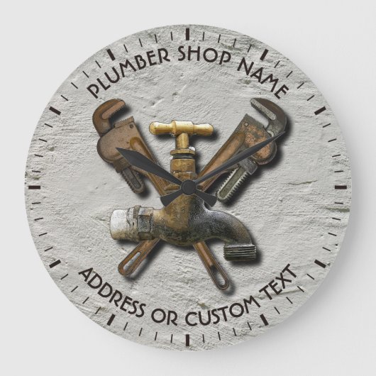 Grande Horloge Ronde Plumber Water Draage Sewage (Recto)