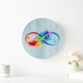 Grande Horloge Ronde Plumes Infiniti (Maison)