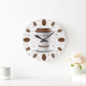 Grande Horloge Ronde Plus d'expressivité moins de dépression | haricots (Maison)