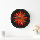 Grande Horloge Ronde Poinsettia Wow (Maison)