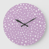 Grande Horloge Ronde Points Dalmatiens Lilac, Points Dalmatiens, Pots D (Recto)