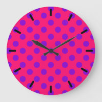Pois violets sur cerise