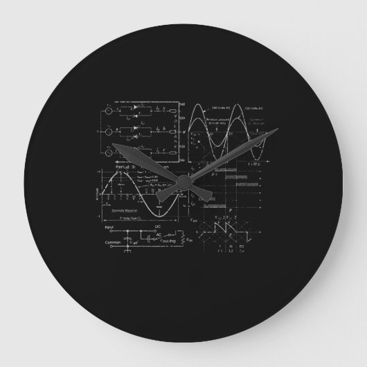 Grande Horloge Ronde Poison de l'électricité (Recto)