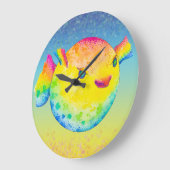 Grande Horloge Ronde Poisson (Angle)