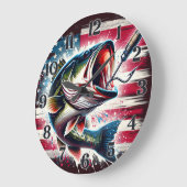 Grande Horloge Ronde Poisson (Angle)