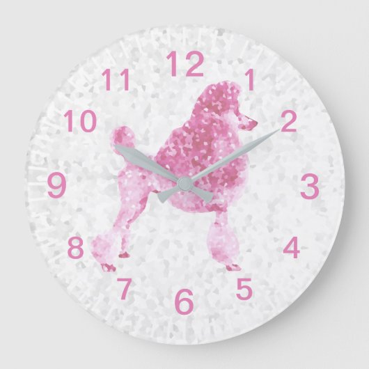 Grande Horloge Ronde Poisson rose Bébé Enfants (Recto)